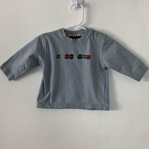 Burberry Long Sleeve Baby Tee 9 month size